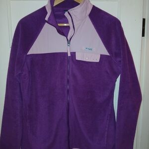 Columbia Purple and Pink Fleece Jacket